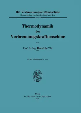 List |  Thermodynamik der Verbrennungskraftmaschine | Buch |  Sack Fachmedien