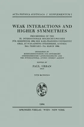 Urban |  Weak Interactions and Higher Symmetries | eBook | Sack Fachmedien