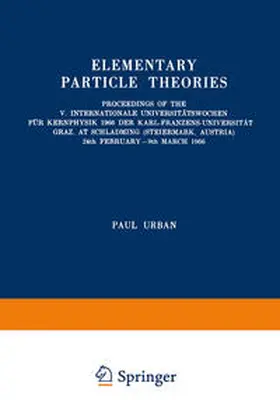 Urban |  Elementary Particle Theories | eBook | Sack Fachmedien