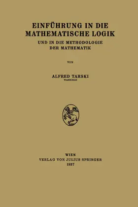 Tarski |  Einführung in die Mathematische Logik | Buch |  Sack Fachmedien