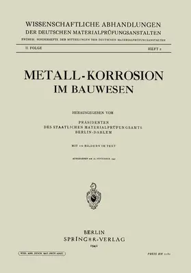  Metall-Korrosion im Bauwesen | Buch |  Sack Fachmedien