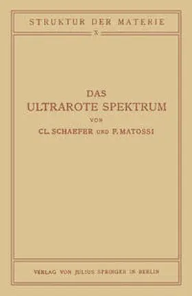 Schaefer / Matossi |  Das Ultrarote Spektrum | eBook | Sack Fachmedien