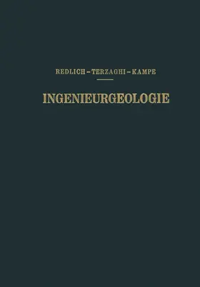 Redlich / Kampe / v. Terzaghi |  Ingenieurgeologie | Buch |  Sack Fachmedien