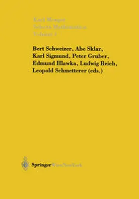 Menger / Schweizer / Sklar |  Selecta Mathematica I | eBook | Sack Fachmedien