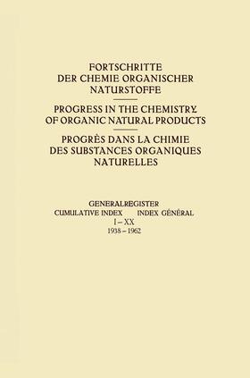 Zechmeister |  Generalregister / Cumulative Index / Index Général I¿XX (1938¿1962) | Buch |  Sack Fachmedien
