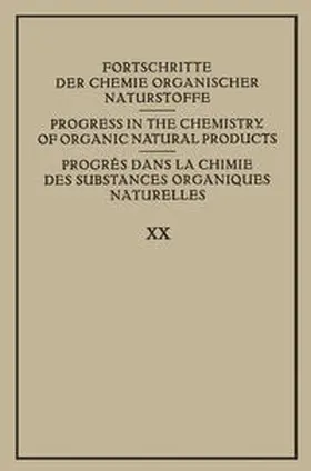 Zechmeister |  Fortschritte der Chemie Organischer Naturstoffe / Progress in the Chemistry of Organic Natural Products / Progrès dans la Chimie des Substances Organiques Naturelles | eBook | Sack Fachmedien