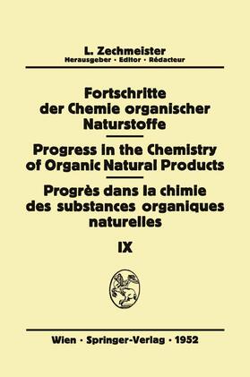 Fortschritte der Chemie Organischer Naturstoffe/Progress in the Chemistry of Organic Natural Products/Progrès Dans La Chimie Des Substances Organiques Naturelles | Buch |  Sack Fachmedien