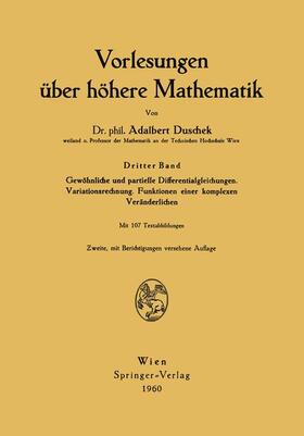 Duschek |  Vorlesungen über höhere Mathematik | Buch |  Sack Fachmedien