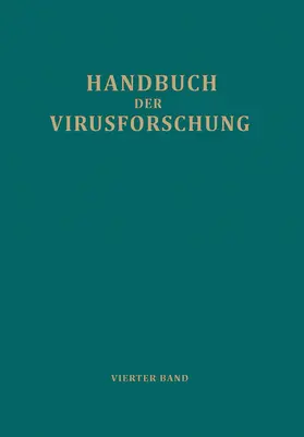 Doerr / Meyer / Hallauer |  Handbuch der Virusforschung | Buch |  Sack Fachmedien