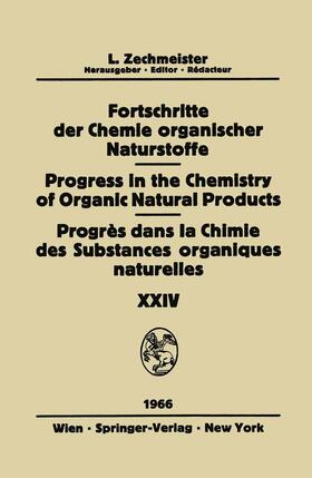  Fortschritte Der Chemie Organischer Naturstoffe / Progress in the Chemistry of Organic Natural Products / Progrès Dans La Chimie Des Substances Organiques Naturelles | Buch |  Sack Fachmedien