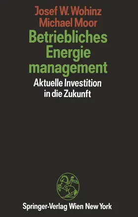 Moor / Wohinz |  Betriebliches Energiemanagement | Buch |  Sack Fachmedien