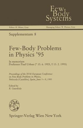 Guardiola |  Few-Body Problems in Physics ¿95 | Buch |  Sack Fachmedien