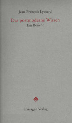 Lyotard / Engelmann |  Das postmoderne Wissen | Buch |  Sack Fachmedien