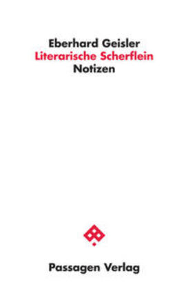 Geisler |  Literarische Scherflein | Buch |  Sack Fachmedien