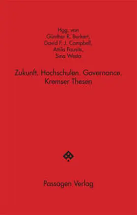 Westa / Pausits / Burkert |  Zukunft. Hochschulen. Governance | Buch |  Sack Fachmedien