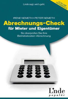 Nemeth |  Abrechnungs-Check für Mieter und Eigentümer | Buch |  Sack Fachmedien