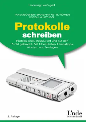 Bögner / Natusch / Kettl-Römer | Protokolle schreiben | E-Book | sack.de