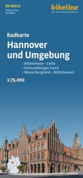 Esterbauer Verlag |  Radkarte Hannover und Umgebung (RK-NDS13) | Sonstiges |  Sack Fachmedien