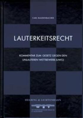 Baudenbacher |  Lauterkeitsrecht | Buch |  Sack Fachmedien