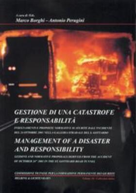 Borghi / Arnold / Perugini |  Gestione di una catastrofe e responsabilitàManagement of a disaster and responsibility | Buch |  Sack Fachmedien