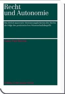 Blechta |  Recht und Autonomie | Buch |  Sack Fachmedien