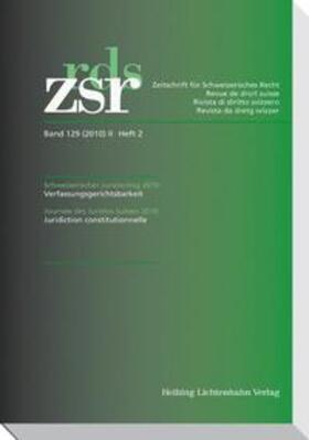 Hertig / Seiler |  ZSR 2010 II Heft 2 - Schweizerischer Juristentag 2010 | Buch |  Sack Fachmedien