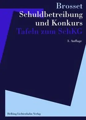 Brosset (†) / Brosset |  Schuldbetreibung und Konkurs | Buch |  Sack Fachmedien