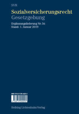 Imhof |  Sozialversicherungsrecht - Gesetzgebung EL 56 | Loseblattwerk |  Sack Fachmedien