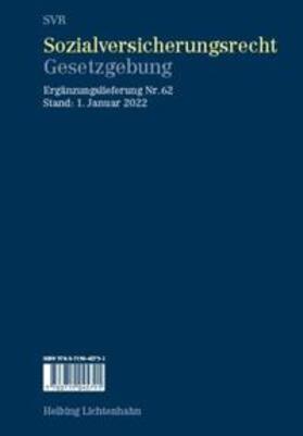 Imhof |  Sozialversicherungsrecht - Gesetzgebung EL 62 | Loseblattwerk |  Sack Fachmedien