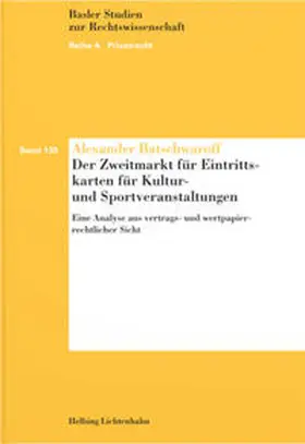 Batschwaroff |  Der Zweitmarkt für Eintrittskarten für Kultur- und Sportveranstaltungen | Buch |  Sack Fachmedien