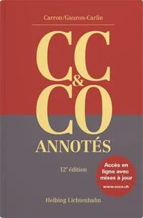 Carron / Gauron-Carlin | Code civil suisse et Code des obligations annotés (CC & CO) | Buch | 978-3-7190-4813-6 | sack.de