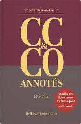 Carron / Gauron-Carlin | Code civil suisse et Code des obligations annotés (CC & CO) | Buch | 978-3-7190-4814-3 | sack.de