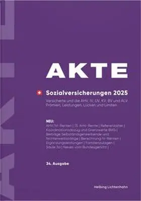  AKTE Sozialversicherungen 2025 | Buch |  Sack Fachmedien