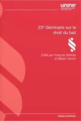 Bohnet / Carron |  23e Séminaire sur le droit du bail | Buch |  Sack Fachmedien