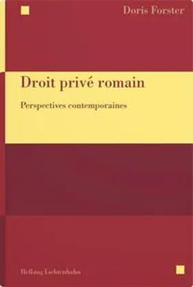 Forster |  Droit privé romain | Buch |  Sack Fachmedien