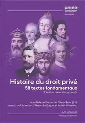 Dunand / Riske |  Histoire du droit privé | Buch |  Sack Fachmedien