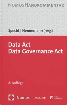 Specht-Riemenschneider / Hennemann |  Data Act, Data Governance Act: DA, DGA | Buch |  Sack Fachmedien