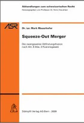 Mauerhofer |  Squeeze-Out Merger | Buch |  Sack Fachmedien