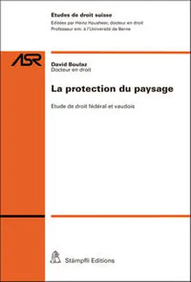 Boulaz |  La protection du paysage | Buch |  Sack Fachmedien