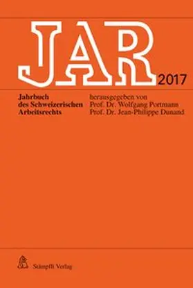 Portmann / Dunand |  JAR 2017 | Buch |  Sack Fachmedien