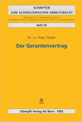 Theiler |  Der Gerantenvertrag | Buch |  Sack Fachmedien