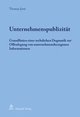 Jutzi |  Unternehmenspublizität | Buch |  Sack Fachmedien