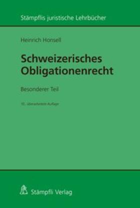Honsell |  Schweizerisches Obligationenrecht. Besonderer Teil | Buch |  Sack Fachmedien