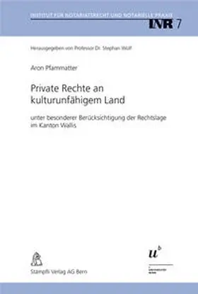 Pfammatter / Wolf |  Private Rechte an kulturunfähigem Land | Buch |  Sack Fachmedien