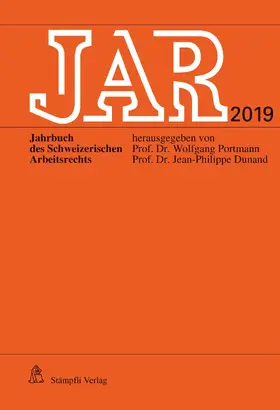 Portmann / Dunand |  JAR 2019 | eBook | Sack Fachmedien