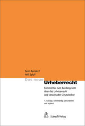 Barrelet / Egloff / Heinzmann |  Barrelet, D: Das neue Urheberrecht | Buch |  Sack Fachmedien