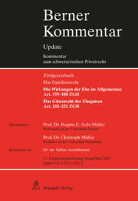 Aebi-Müller / Müller |  Eherecht, Art. 159–251 ZGB, 11. Ergänzungslieferung | Loseblattwerk |  Sack Fachmedien