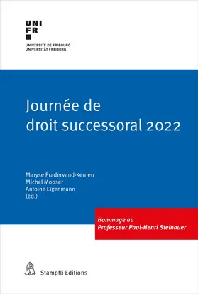 Pradervand-Kernen |  Journée de droit successoral 2022 | Buch |  Sack Fachmedien