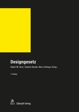 Stutz / Beutler / Hottinger |  Designgesetz DesG | eBook | Sack Fachmedien