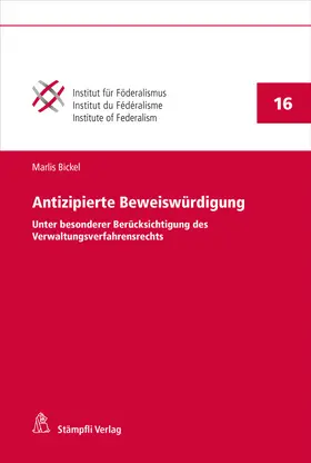 Bickel |  Antizipierte Beweiswürdigung | Buch |  Sack Fachmedien